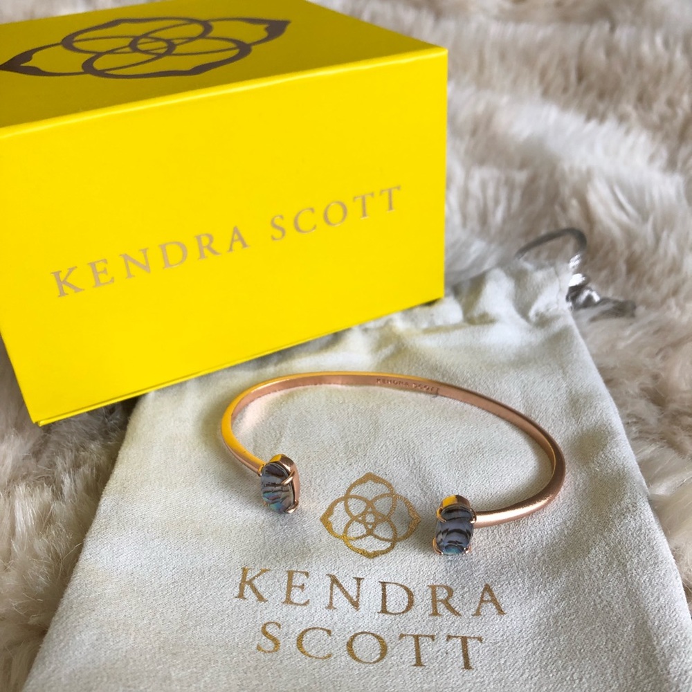 Kendra Scott Abalone Shell Adjustable Cuff Bracel… - image 1